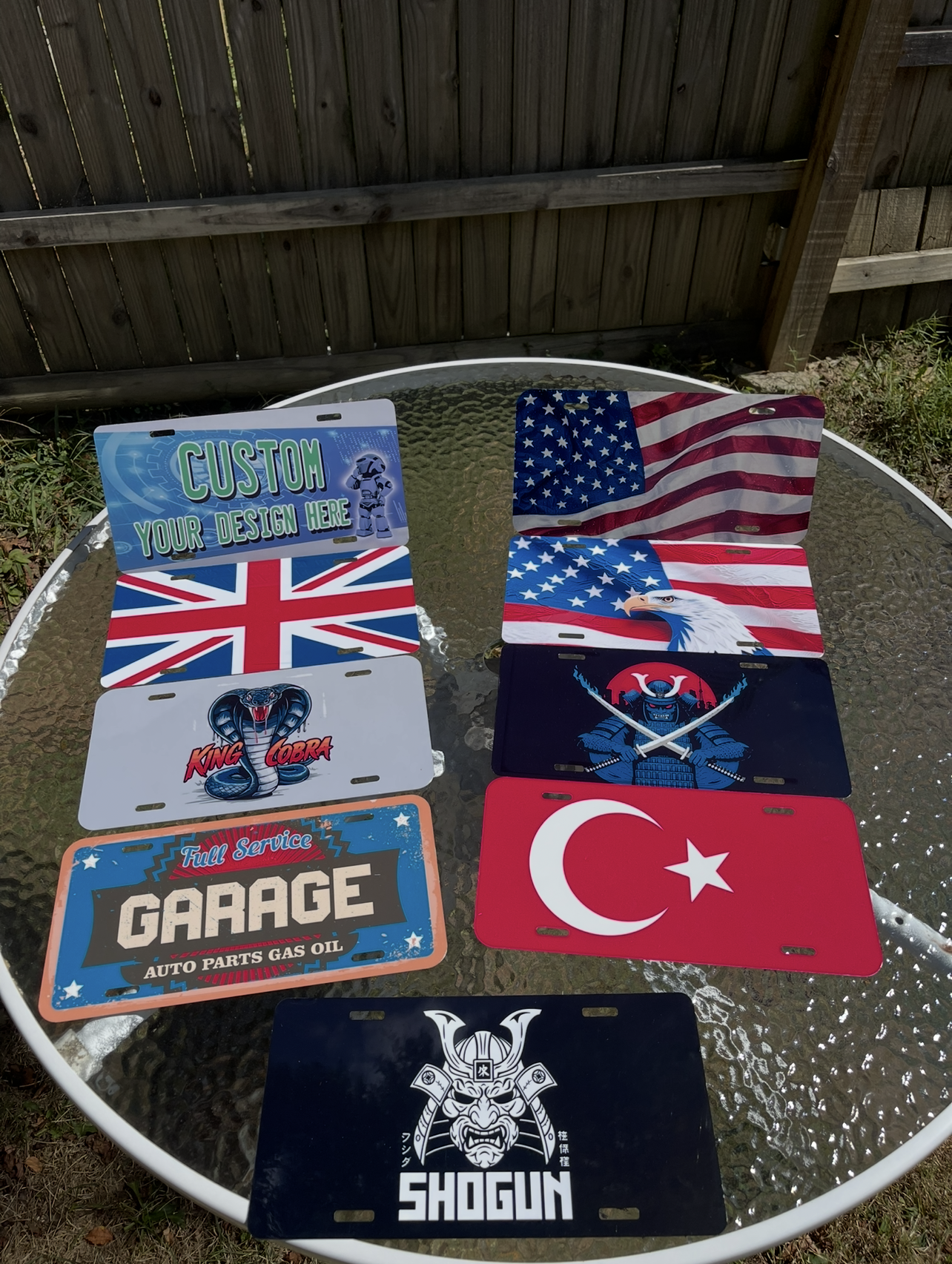 Sublimation Car Plates
